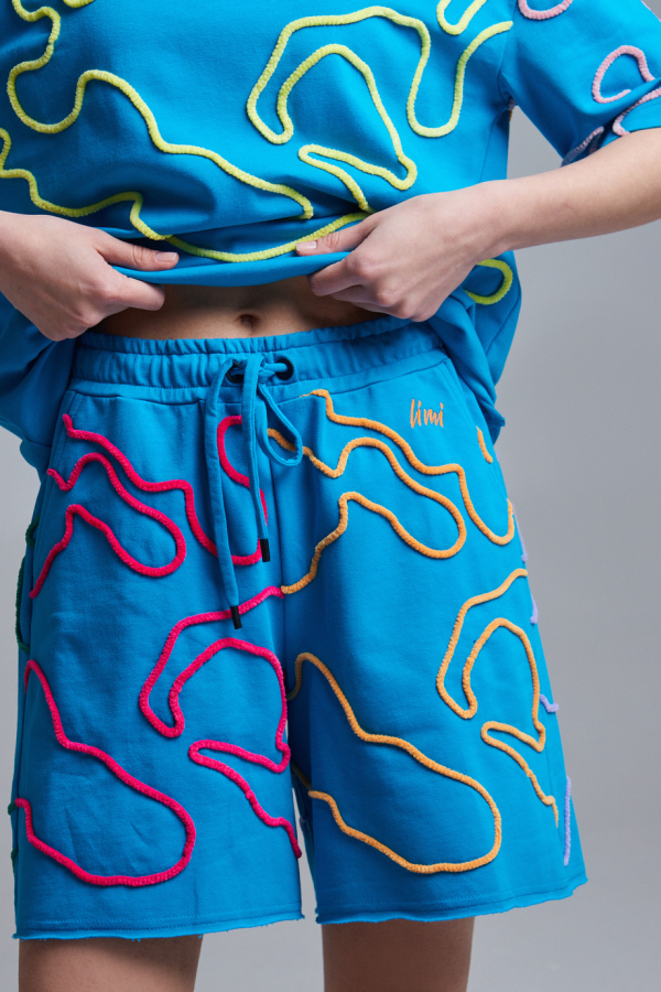 шорты Neon blue 